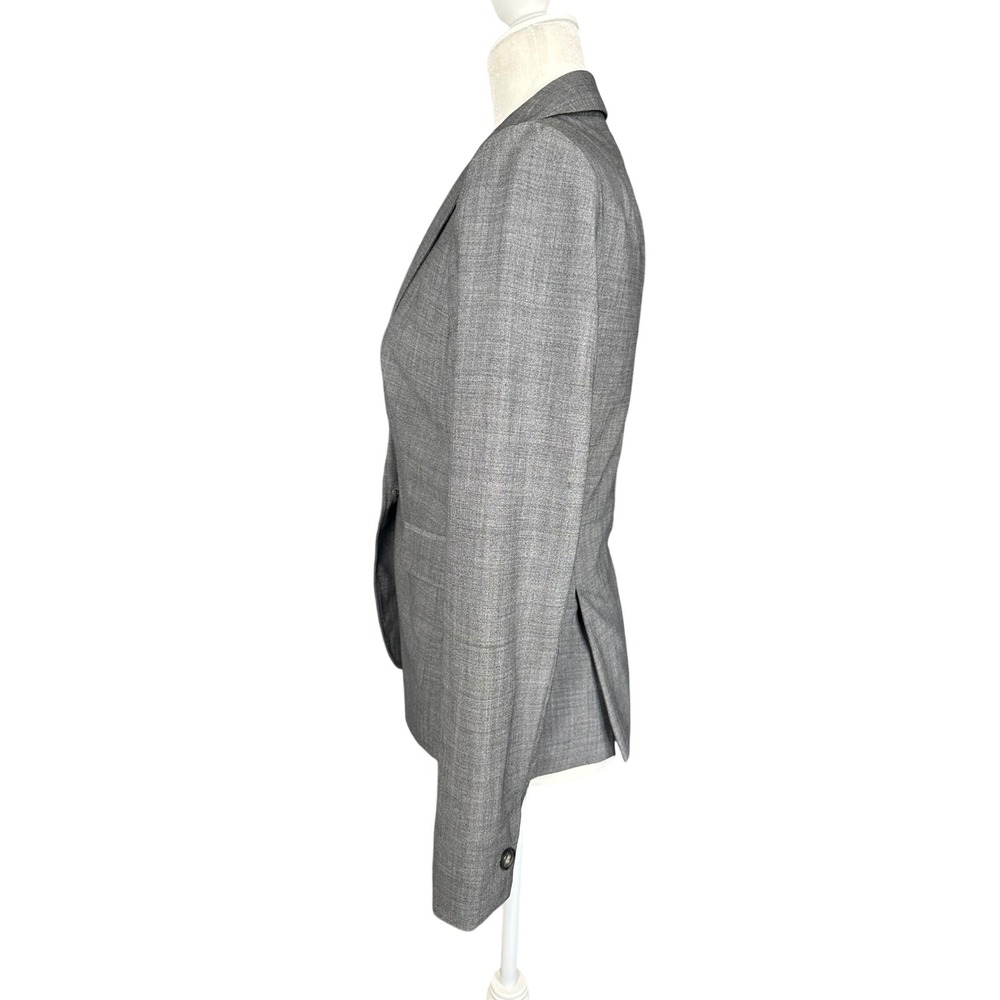 Banana Republic‎ Womens Blazer Size 2 Grey Wool Stretch Professional Work Office - Picture 5 of 7